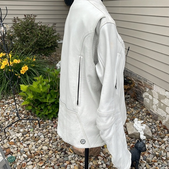 Women’s size extra large leather riding jacket with removable quilted shell - Picture 5 of 15